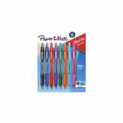 Paper Mate 1960662 Profile Retractable Ballpoint Pens  Assorted Colors  8Count