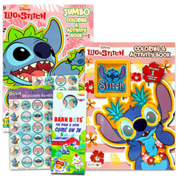 Disney Lilo and Stitch Coloring Book Super Set for Kids - 2 Jumbo Stit