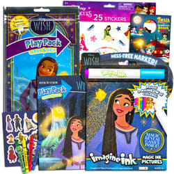 Disney Wish Coloring and Activity Books - Bundle with Wish Imagine Ink Coloring Book Play Pack Stickers More | Disney Wish Coloring Book Set for Kids