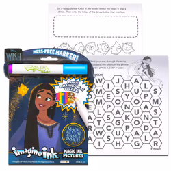Disney Wish Coloring and Activity Books - Bundle with Wish Imagine Ink Coloring Book Play Pack Stickers More | Disney Wish Coloring Book Set for Kids