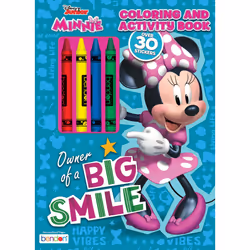 Disney Minnie Mouse Coloring and Activity Book with 4 Crayons and Stickers Bendon 46766