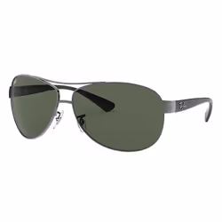 Ray-Ban RB3386, Adult, Unisex, Aviator, Black, Non-polarized lens, Metal