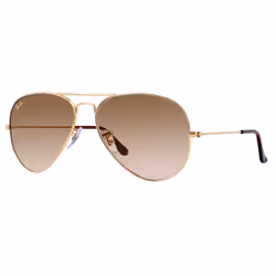 Ray-Ban Aviator Gradient, Adult, Male, Aviator, Aviator, Full rim, Gold