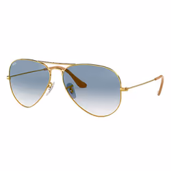 Ray-Ban Aviator Gradient, Adult, Male, Aviator, Aviator, Full rim, Gold