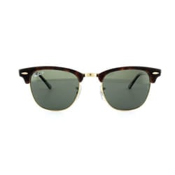 Ray-Ban Sunglasses Clubmaster 3016 990/58 Red Havana Green Polarized Small 49mm