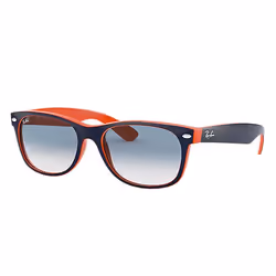 Ray-Ban NEW WAYFARER COLOR MIX, Adult, Unisex, Square, Orange, Blue, Non-polarized lens, Nylon