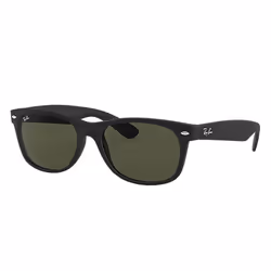Ray-Ban New Wayfarer, Adult, Unisex, Wayfarer, Square, Full rim, Black