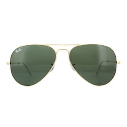 Ray-Ban Classic Aviator Gold Green Unisex Sunglasses RB3025