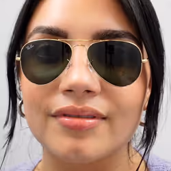 Ray-Ban Classic Aviator Gold Green Unisex Sunglasses RB3025 - Additional view 7