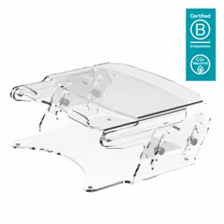 Dataflex Addit monitor riser - adjustable 570, Transparent, 310 x 275 x 100-160