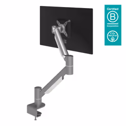Dataflex Viewmate plus monitor arm - desk 832, Clamp/Bolt-through, 8 kg, 0 mm (0"), 100.1 cm (39.4"), 100 x 100 mm, Silver