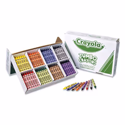 Crayola 528389 Jumbo Classpack Crayons 25 Each of 8 Colors 200/Set