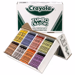 Crayola 528389 Jumbo Classpack Crayons  25 Each of 8 Colors  200/Set