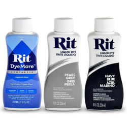 RIT Liquid Fabric Dye Kit Bundle (3-Piece Set) Navy Blue  Sapphire Blu