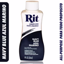 RIT Liquid Fabric Dye Kit Bundle (3-Piece Set) Navy Blue  Sapphire Blu