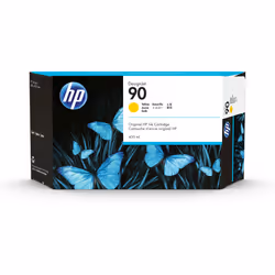 HP 90 400-ml Yellow DesignJet Ink Cartridge, High (XL) Yield, Yellow, Dye-based ink, 400 ml, 1 pc(s)