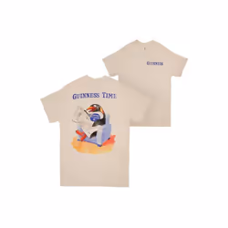 Guinness 881003-xlarge Time Penguin Front & Back Print T-Shirt - Extra Large