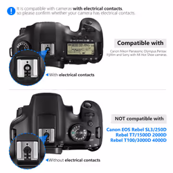 Neewer TT560 Flash Speedlite for Canon Sony Nikon Panasonic Olympus Pentax and Other DSLR Cameras  Digital Camera Speedlight with Standard H