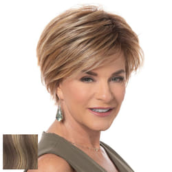 Toni Brattin Fascination Wig - Chin Length Layers  a Side-Swooping Bang & a Razor-Cut Neckline - Heat-Friendly Synthetic Fiber Looks & Feels Natural -