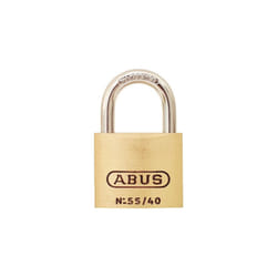 ABUS 55/40 B KD 1.5-Inch All Weather Solid Brass with Hardened Steel Shackle Keyed Different Padlock - 2 Pack