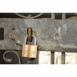 ABUS 55/40 B KD 1.5-Inch All Weather Solid Brass with Hardened Steel Shackle Keyed Different Padlock - 2 Pack