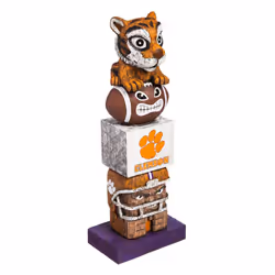 Evergreen NCAA Clemson Tigers Tiki Totem