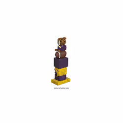 Team Sports America NCAA LSU Tigers Tiki Totem