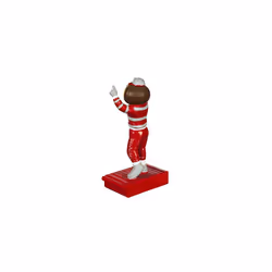 Team Sports America NCAA Ohio State University Fun Colorful Mascot Statue 12 Inches Tall