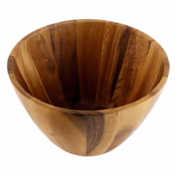 NOVICA Brown Hand Crafted Wood Eco-Friendly Serving Bowl 'Conical Nature'
