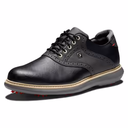 FootJoy Men's Traditions Golf Shoe Black/Black 10