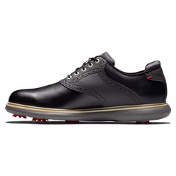 FootJoy Men's Traditions Golf Shoe  Black/Black  10