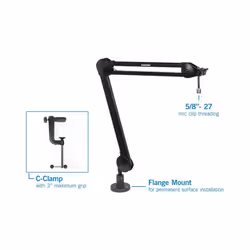 Samson MBA38-38  Microphone Boom Arm for Podcasting and Streaming (MBA