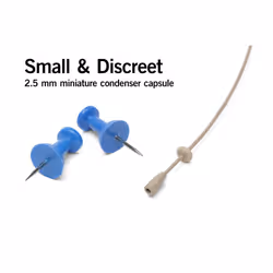 Samson SASE50TX Omnidirectional Earset Condenser Microphone 2.5mm Capsule IP65 Rating (Beige)