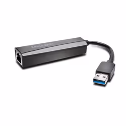Kensington Adapter UA0000E USB 3.0 Ethernet, Wired, USB, Ethernet, 5000 Mbit/s, Black