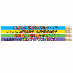 Musgrave Pencil Company Happy Birthday Wishes Pencil, Pack of 12