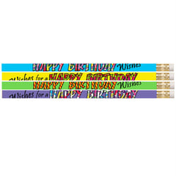 Musgrave Pencil Company Happy Birthday Wishes Pencil, Pack of 12
