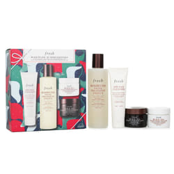 Fresh - Black Tea Set: Soy Face Cleanser+Kombucha Facial Treatment Essence+Instant Perfecting Mask+Firming Overnight Mask 158902 4pcs