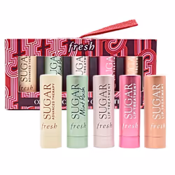 Fresh Color & Care Lip Collection Holiday Gift Set:: Tinted Lip Balms in Sugar RosÃ©, Honey, Bloom, Sugar Advanced Therapy, M ...