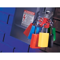 Masterlock S420 25 mm M/Lock Steel Lockout Hasp - Red
