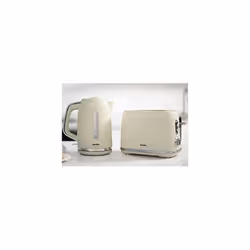 Breville Bold Vanilla Cream Electric Kettle | 1.7L | 3kW Fast Boil | Cream & Silver Chrome [VKT223]