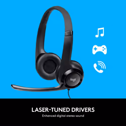 Logitech USB Headset H390 with Noise Cancelling Mic