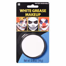 White Grease Makeup - 0.49 oz 1 Count - Intensely Pigmented Easy-to-Apply & Long-Lasting - Perfect For Cosplay & Themed Par ...