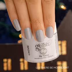 Gelish Powder Dip Collection (Let There Be Moonlight) Silver Nail Dip Powder  Silver Nail Powder  Dip Powder Colors  8 ounce