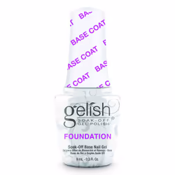 Gelish Mini Foundation Base Coat for Gel Nails - Strong Adhesion Protects Natural Nails Quick Drying Compatible Soak-Off G ...