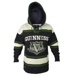 Guinness Hooded Ice Hockey Jerseys for Men  Soft-Cotton Irish Hockey Jersey  Perfect Hockey Hoodie for Everyday wear Green
