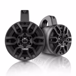DS18 Hydro NXL-4TP/BK Black Marine Tower Speaker - 4"" 2-Way 150W Max 50W RMS 100% UV Stable IPX5 Marine 4 Ohms - for A ...