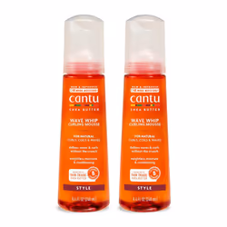Cantu Wave Whip Curling Mousse for Natural Hair with Pure Shea Butter 84 oz Pack of 2