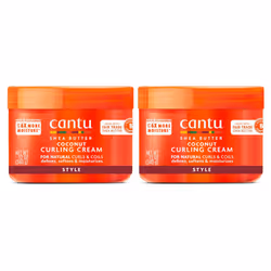 Cantu Coconut Curling Cream for Natural Hair with Pure Shea Butter 12 oz Pack of 2