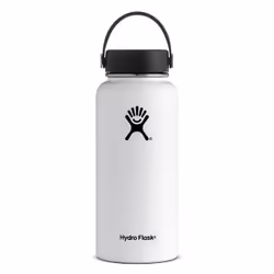 Hydro Flask 32oz Wide Mouth, 946 ml, Daily usage, White, Stainless steel, White, Adult