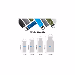 - Water Bottle 946 ml (32 oz) with Flex Straw Cap - Vacuum Insulated Stainless Steel Water Bottle Flask - BPA-Free - Wide Mouth - Black